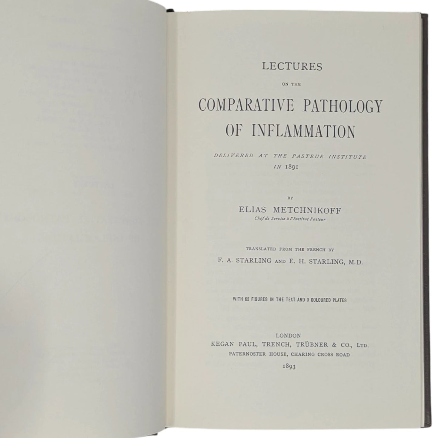Lectures on the Comparative Pathology of Inflammation