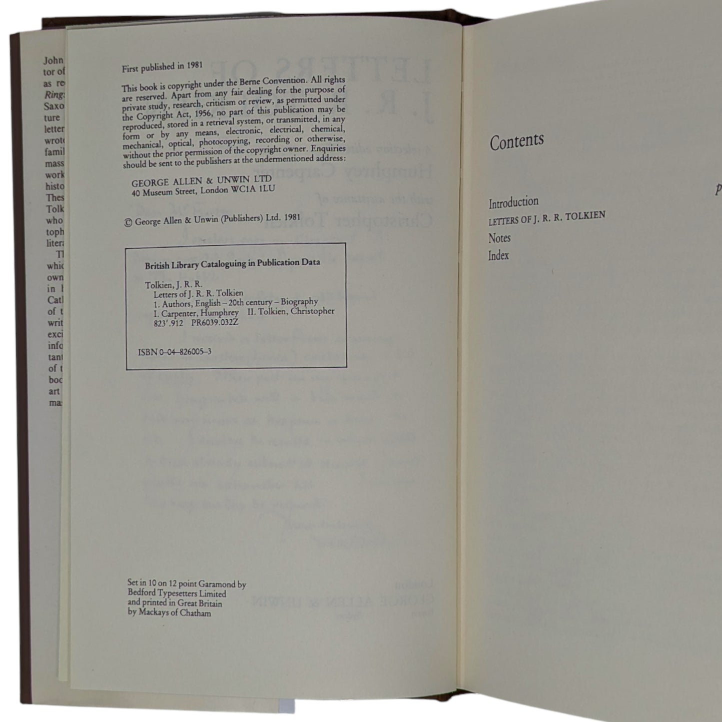 The Letters of J. R. R. Tolkien