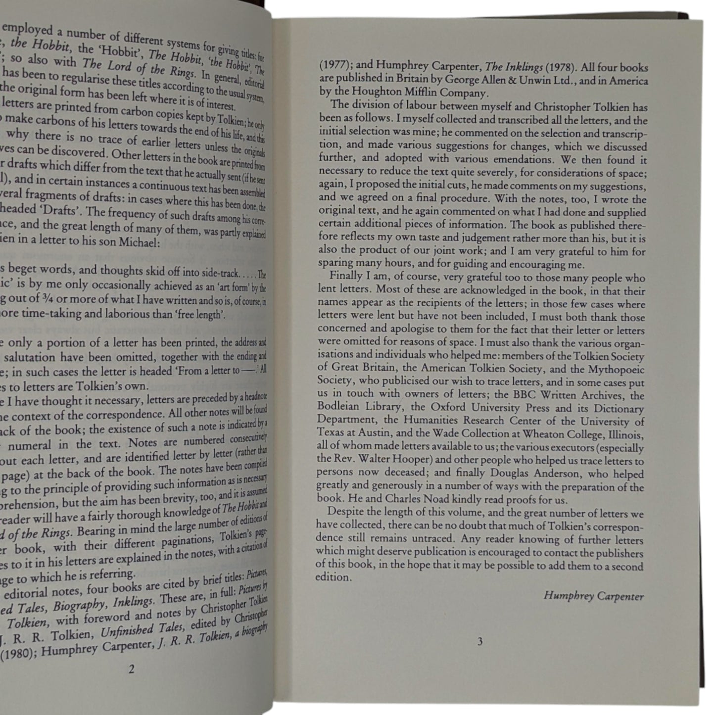 The Letters of J. R. R. Tolkien