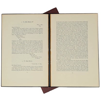 A Journey to Eastern Europe in 1844 (Thirteen Letters); Letters to John Hasfeld, 1835 - 1839