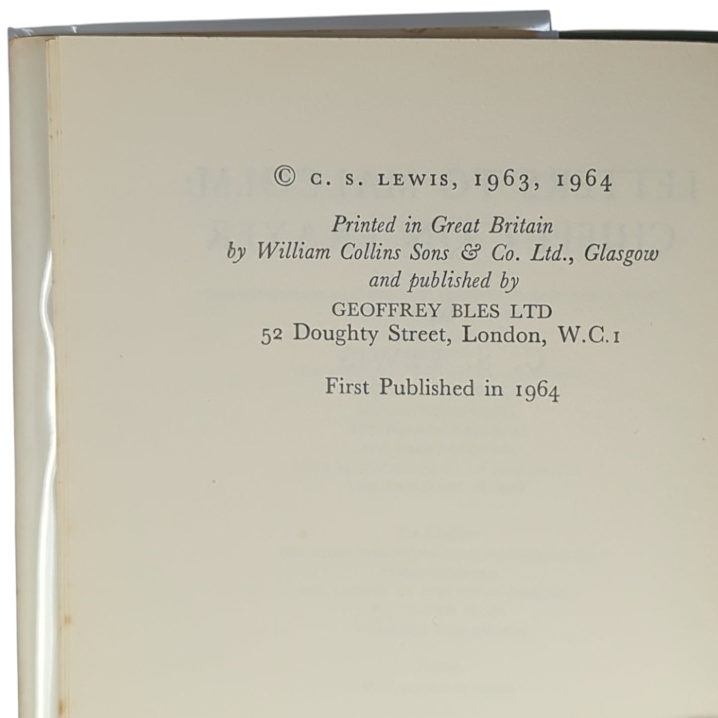 Letters to Malcolm: Chiefly on Prayer