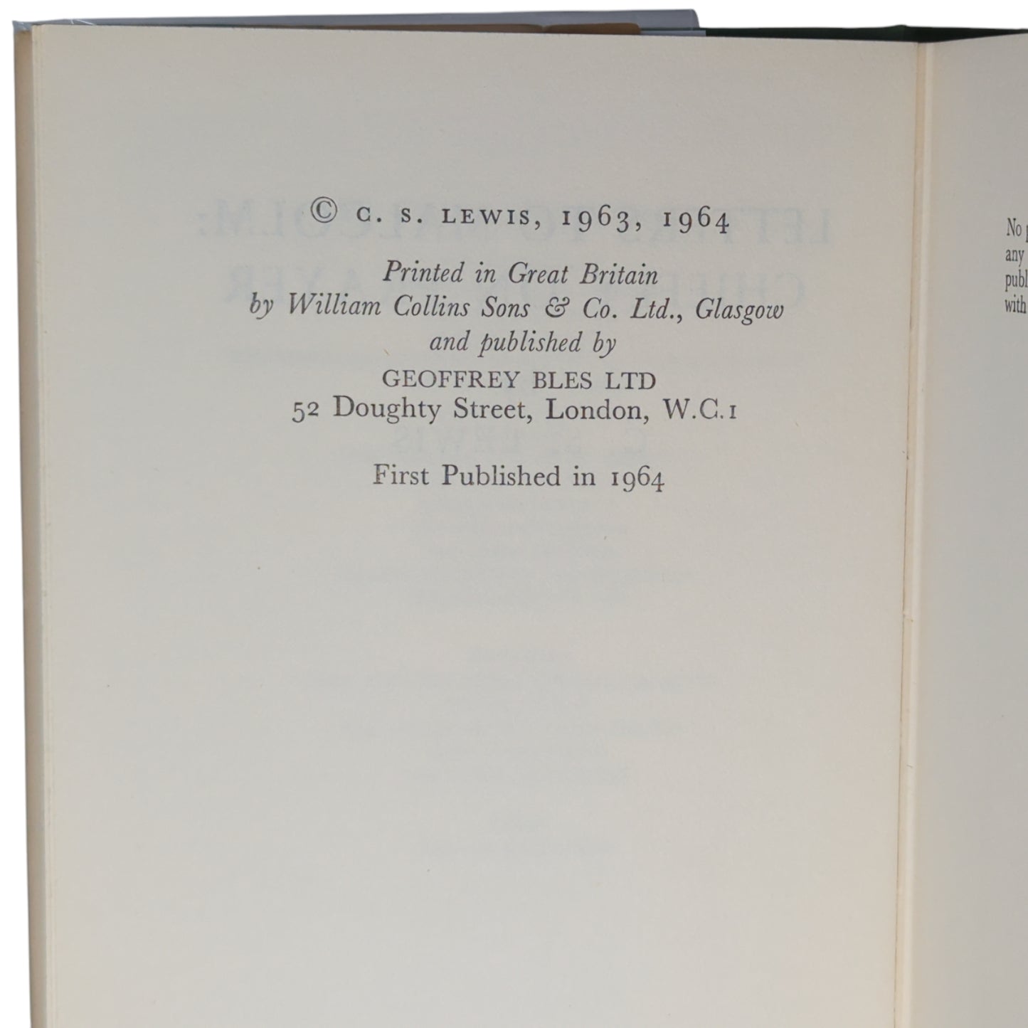 Letters to Malcolm: Chiefly on Prayer