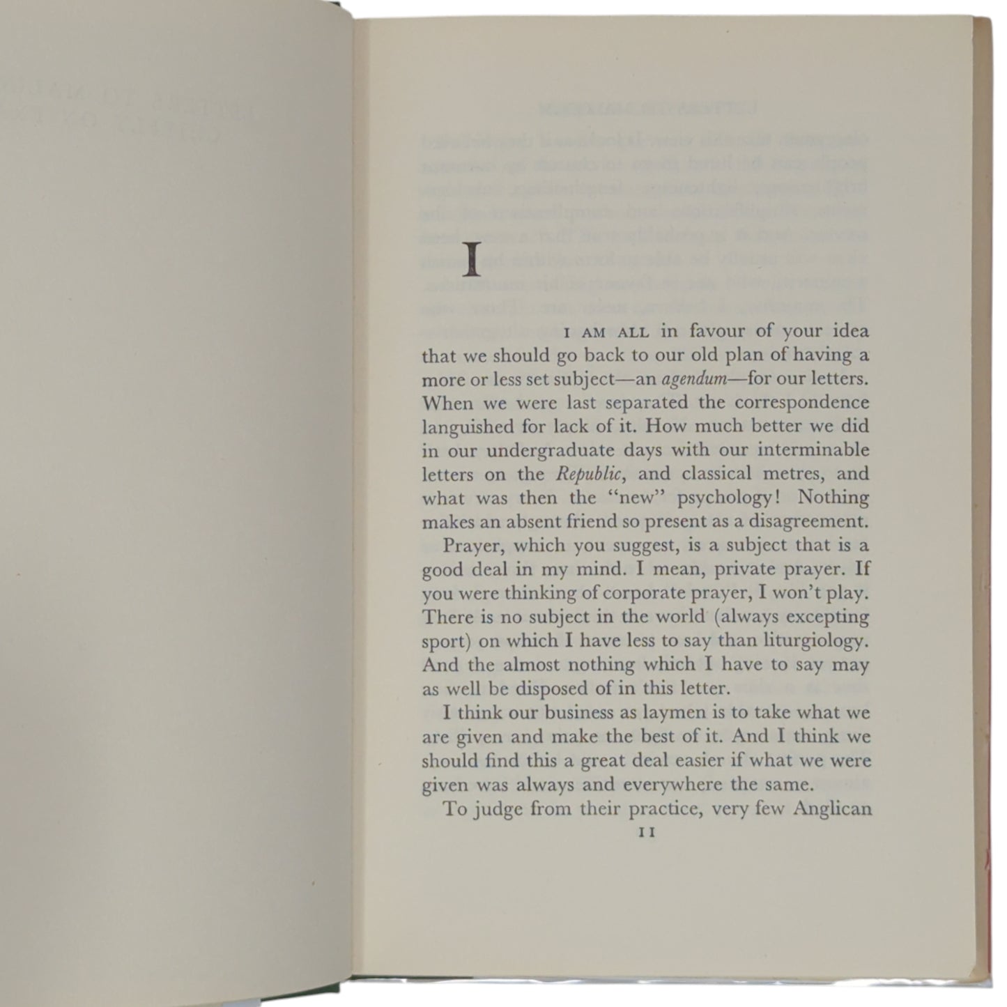 Letters to Malcolm: Chiefly on Prayer