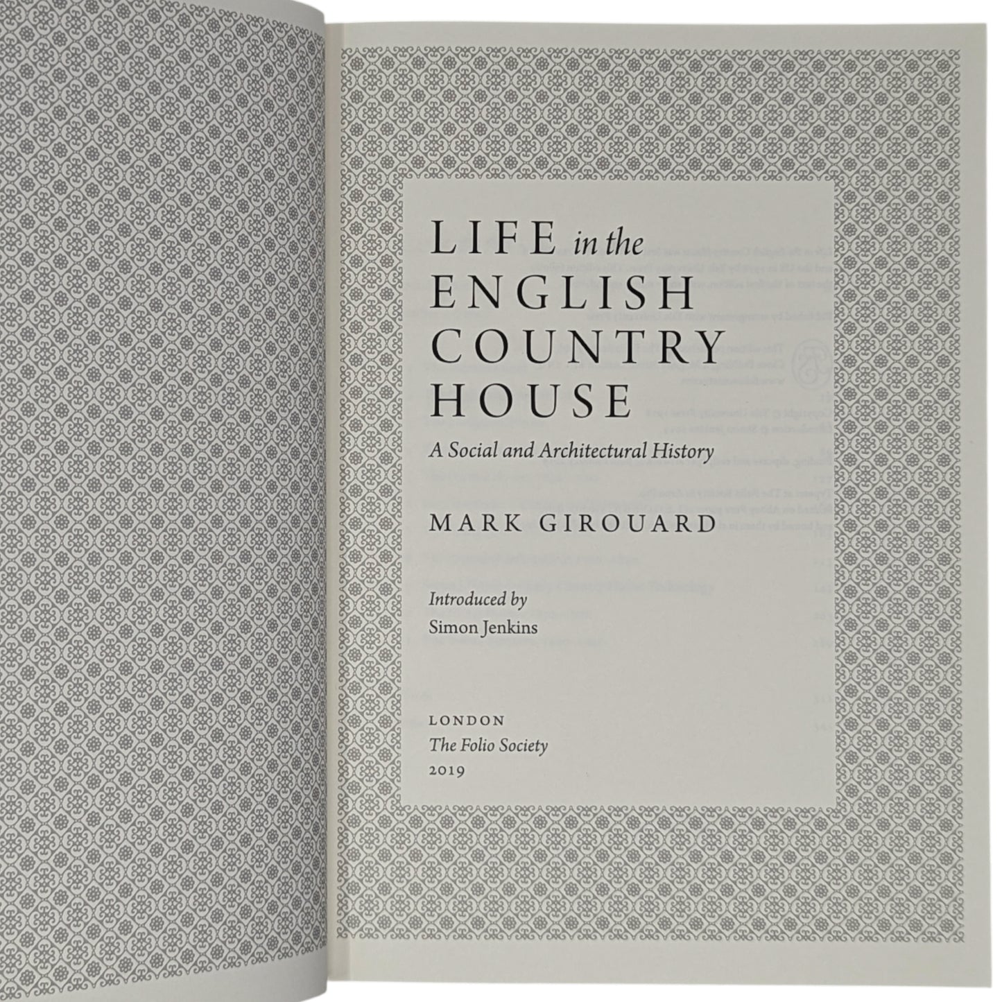 Life in the English Country House: A Social and Architectural History