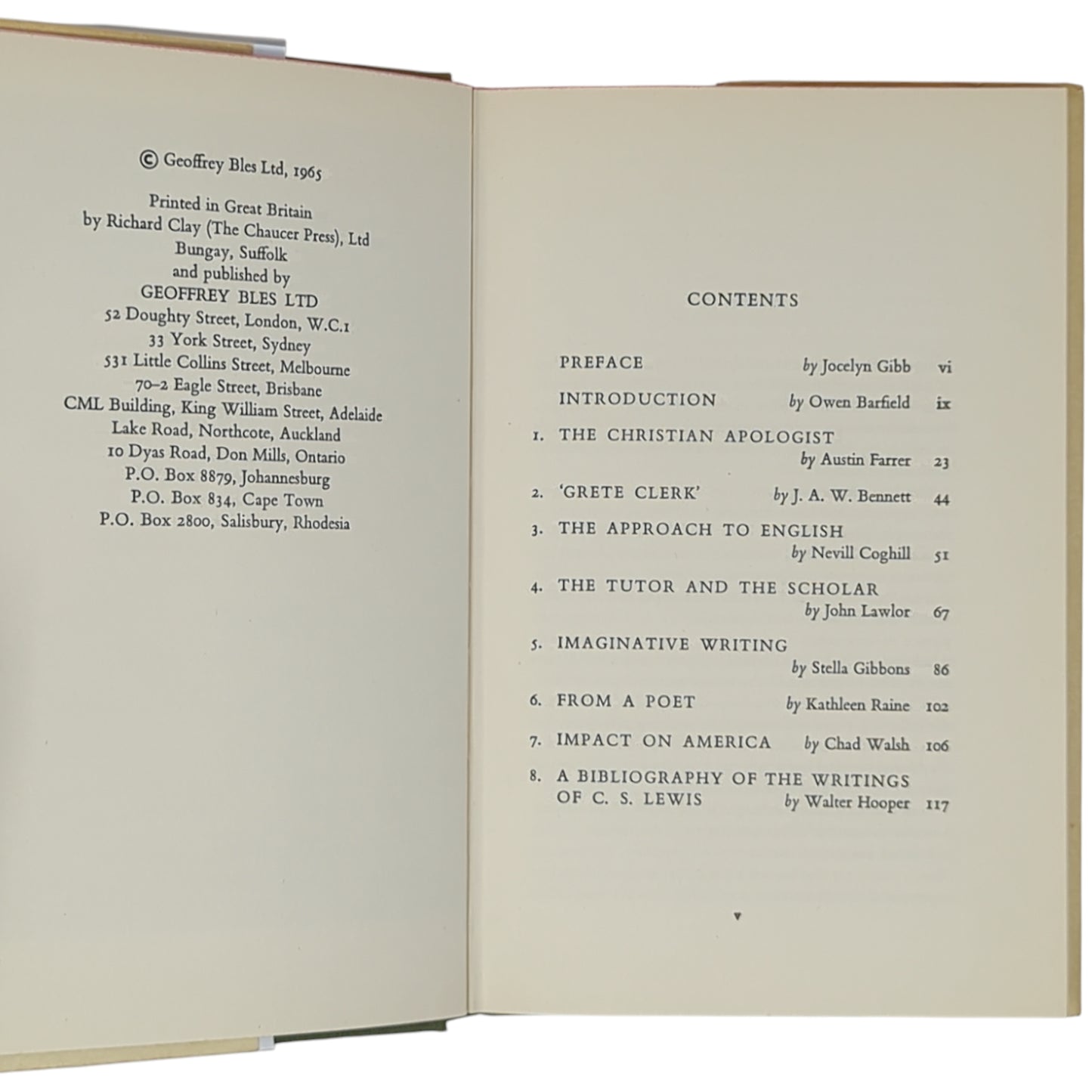 Light on C. S. Lewis