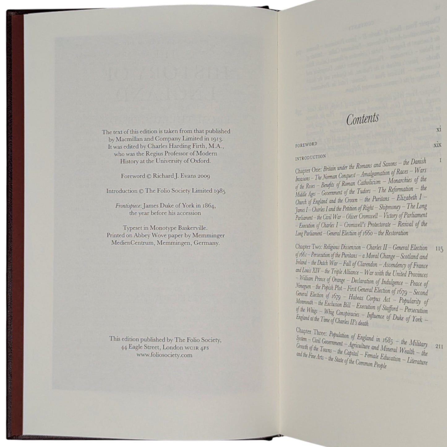 The History of England, from the Accession of James II