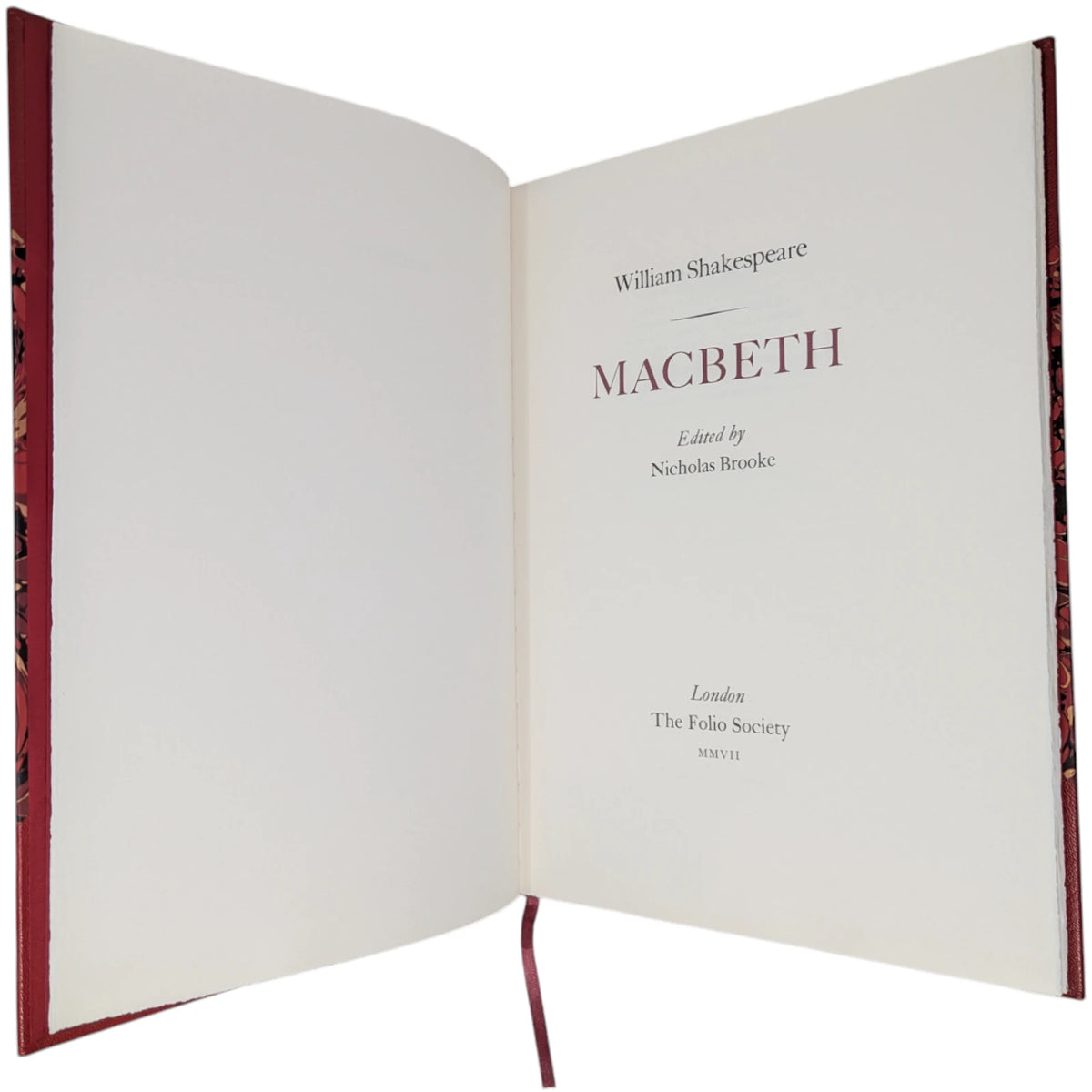 Book Macbeth Note Macbeth, William Shakespeare, Folio Society Limited Edition 2007 ...