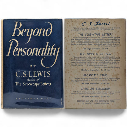 Mere Christianity Set; Broadcast Talks, Christian Behaviour, Beyond Personality