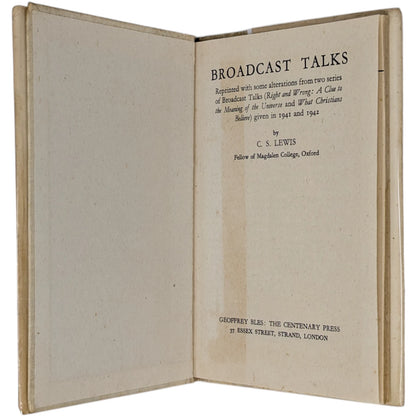 Mere Christianity Set; Broadcast Talks, Christian Behaviour, Beyond Personality