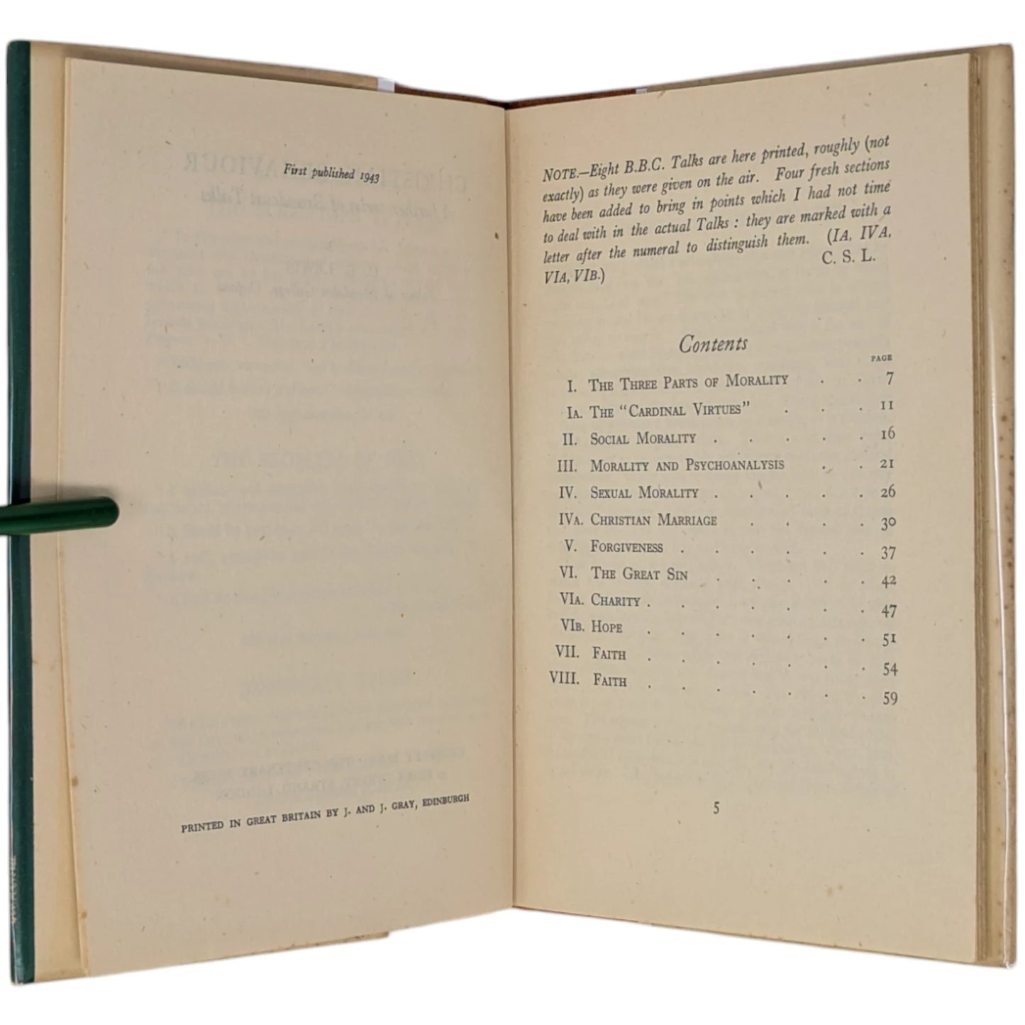 Mere Christianity Set; Broadcast Talks, Christian Behaviour, Beyond Personality