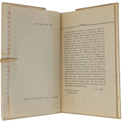 Mere Christianity Set; Broadcast Talks, Christian Behaviour, Beyond Personality