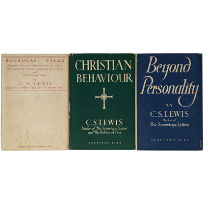 Mere Christianity Set; Broadcast Talks, Christian Behaviour, Beyond Personality