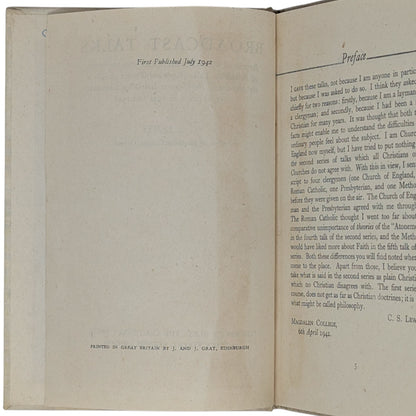 Mere Christianity Set; Broadcast Talks, Christian Behaviour, Beyond Personality