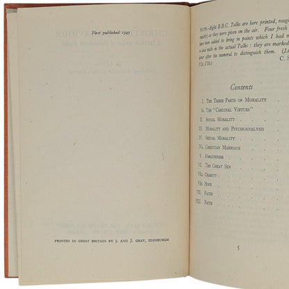 Mere Christianity Set; Broadcast Talks, Christian Behaviour, Beyond Personality