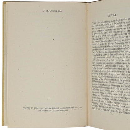 Mere Christianity Set; Broadcast Talks, Christian Behaviour, Beyond Personality