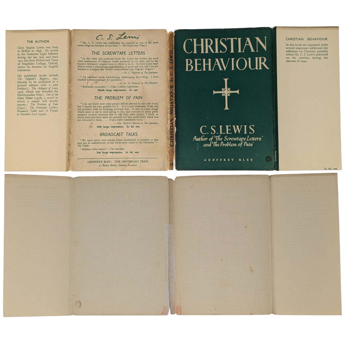 Mere Christianity Set; Broadcast Talks, Christian Behaviour, Beyond Personality