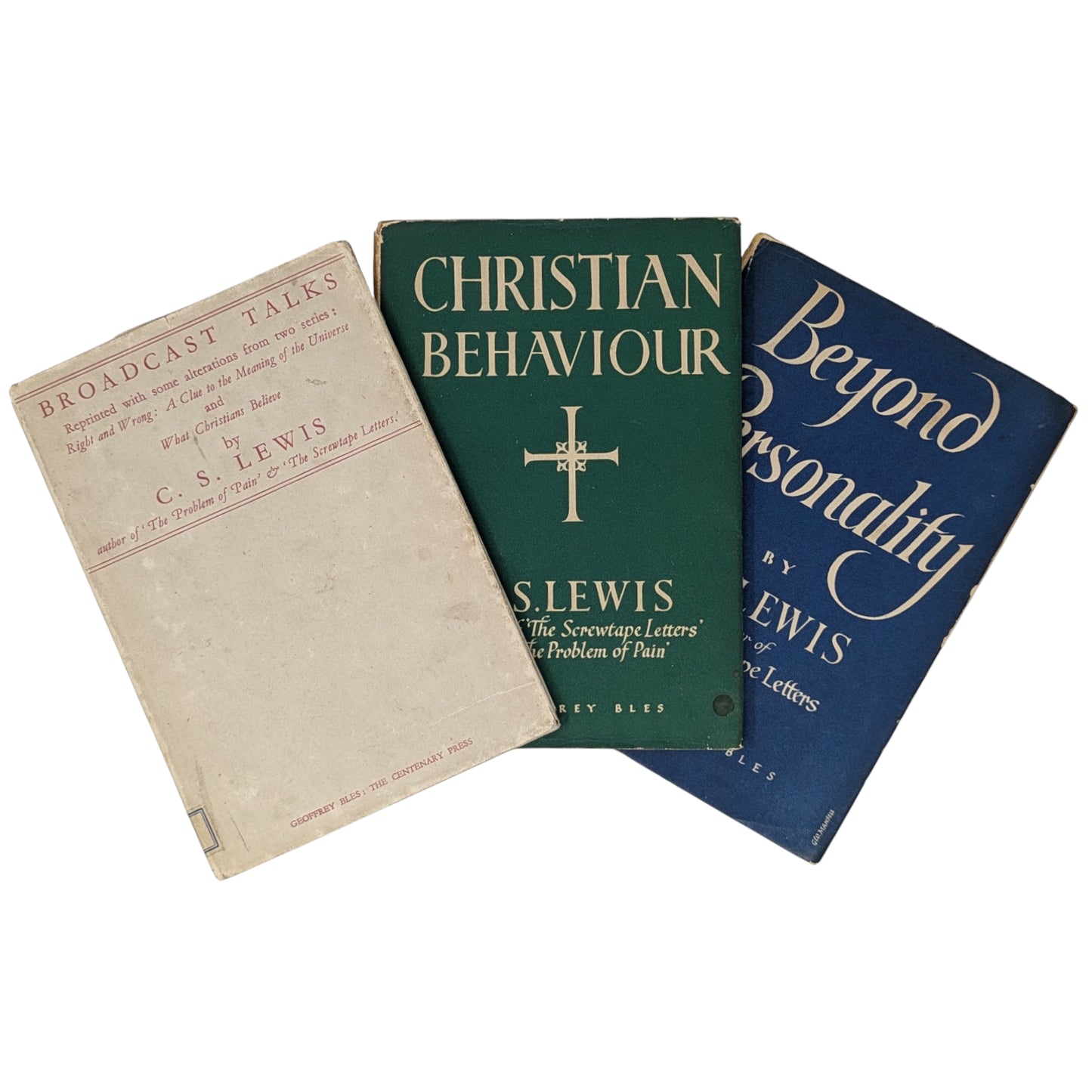 Mere Christianity Set; Broadcast Talks, Christian Behaviour, Beyond Personality