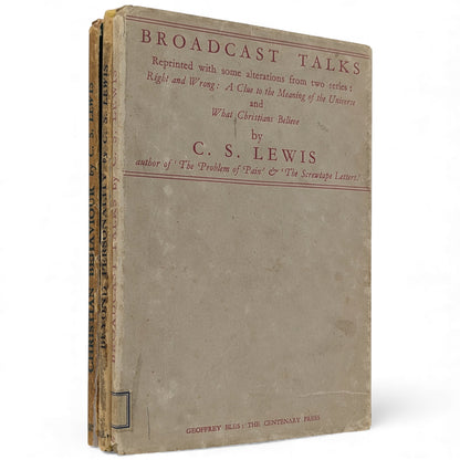 Mere Christianity Set; Broadcast Talks, Christian Behaviour, Beyond Personality