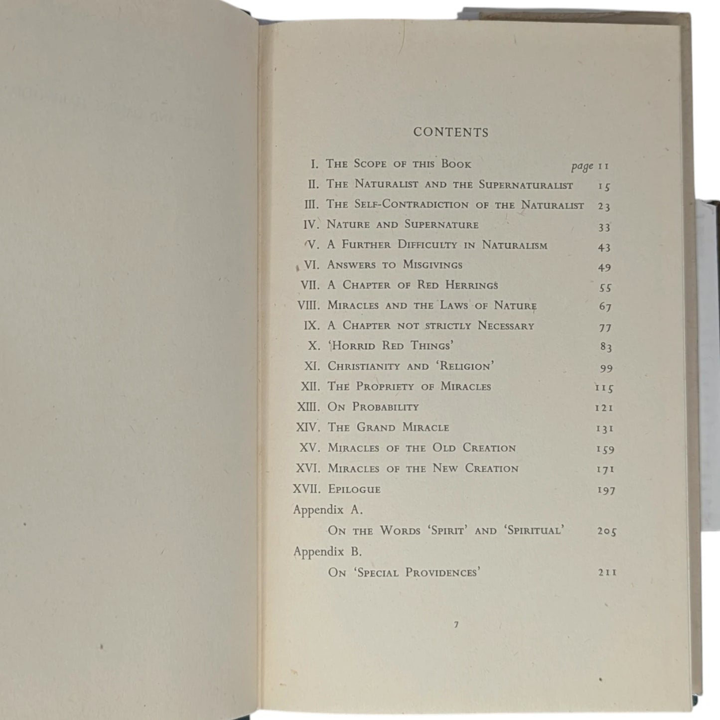 Miracles: A Preliminary Study