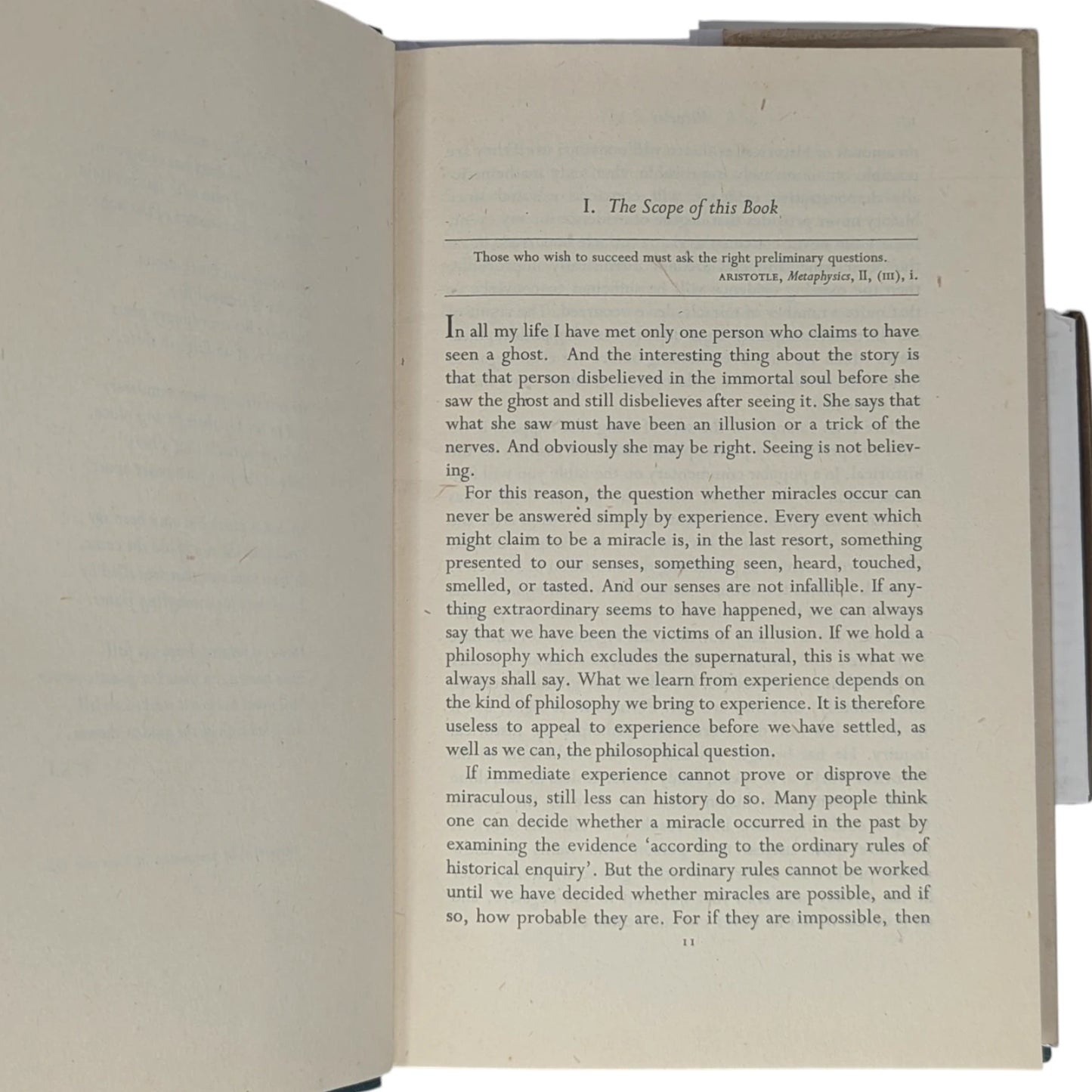 Miracles: A Preliminary Study