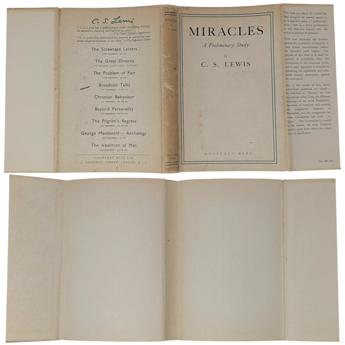 Miracles: A Preliminary Study