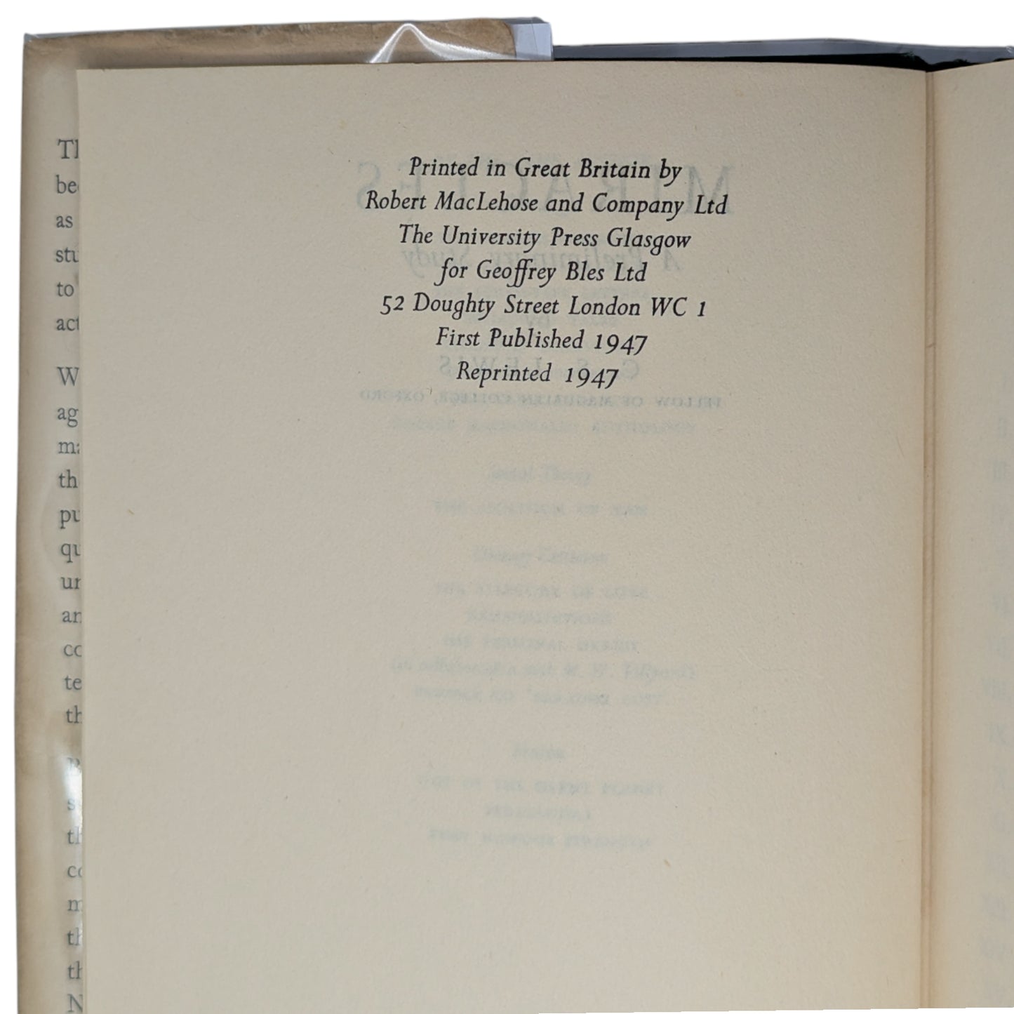 Miracles: A Preliminary Study