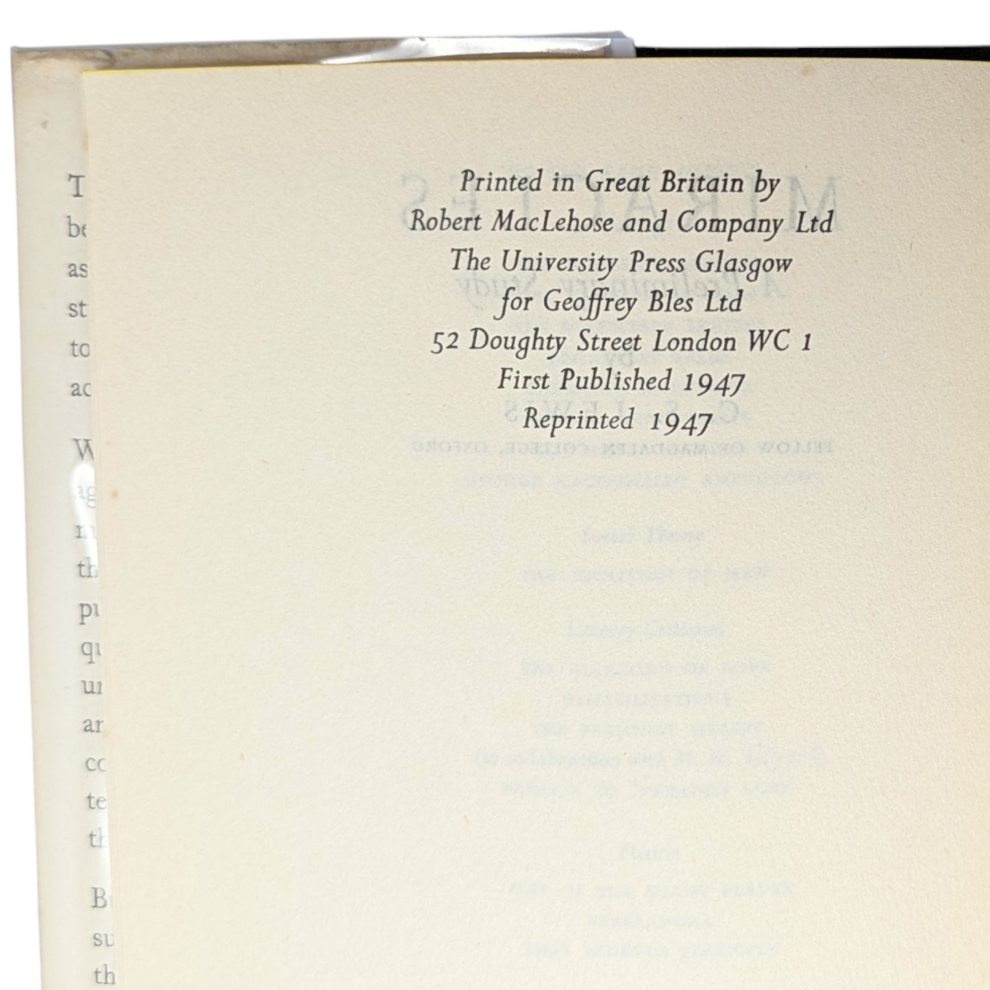 Miracles: A Preliminary Study