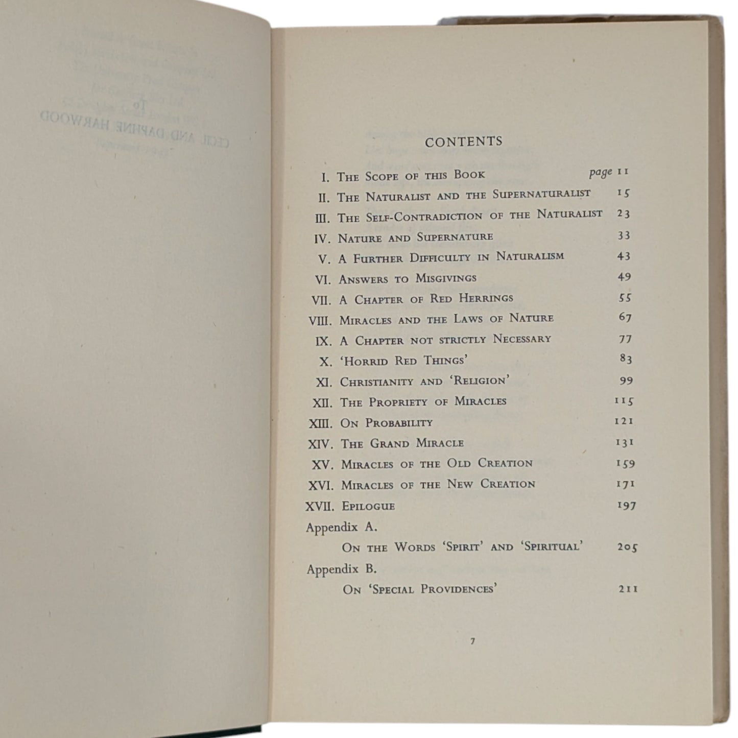 Miracles: A Preliminary Study