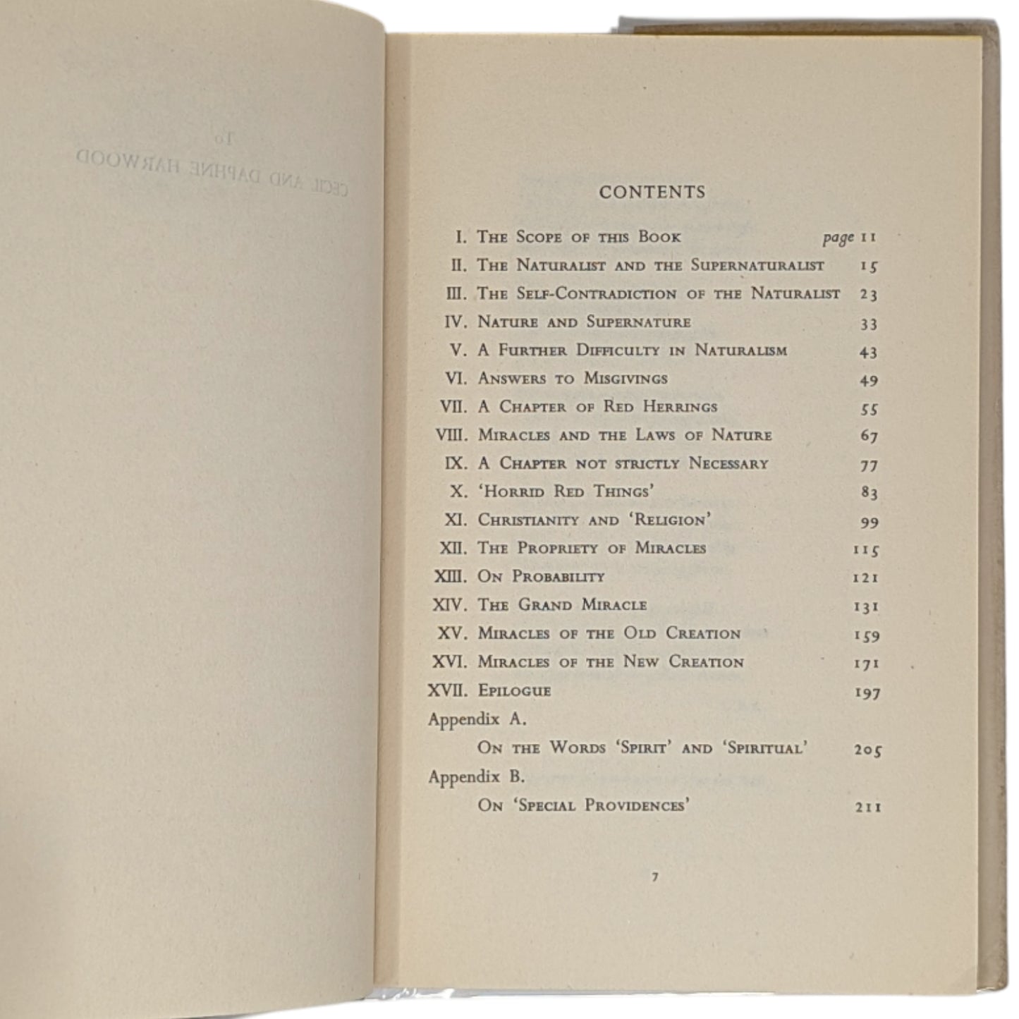 Miracles: A Preliminary Study