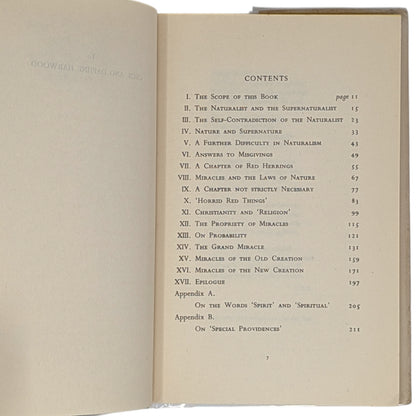 Miracles: A Preliminary Study