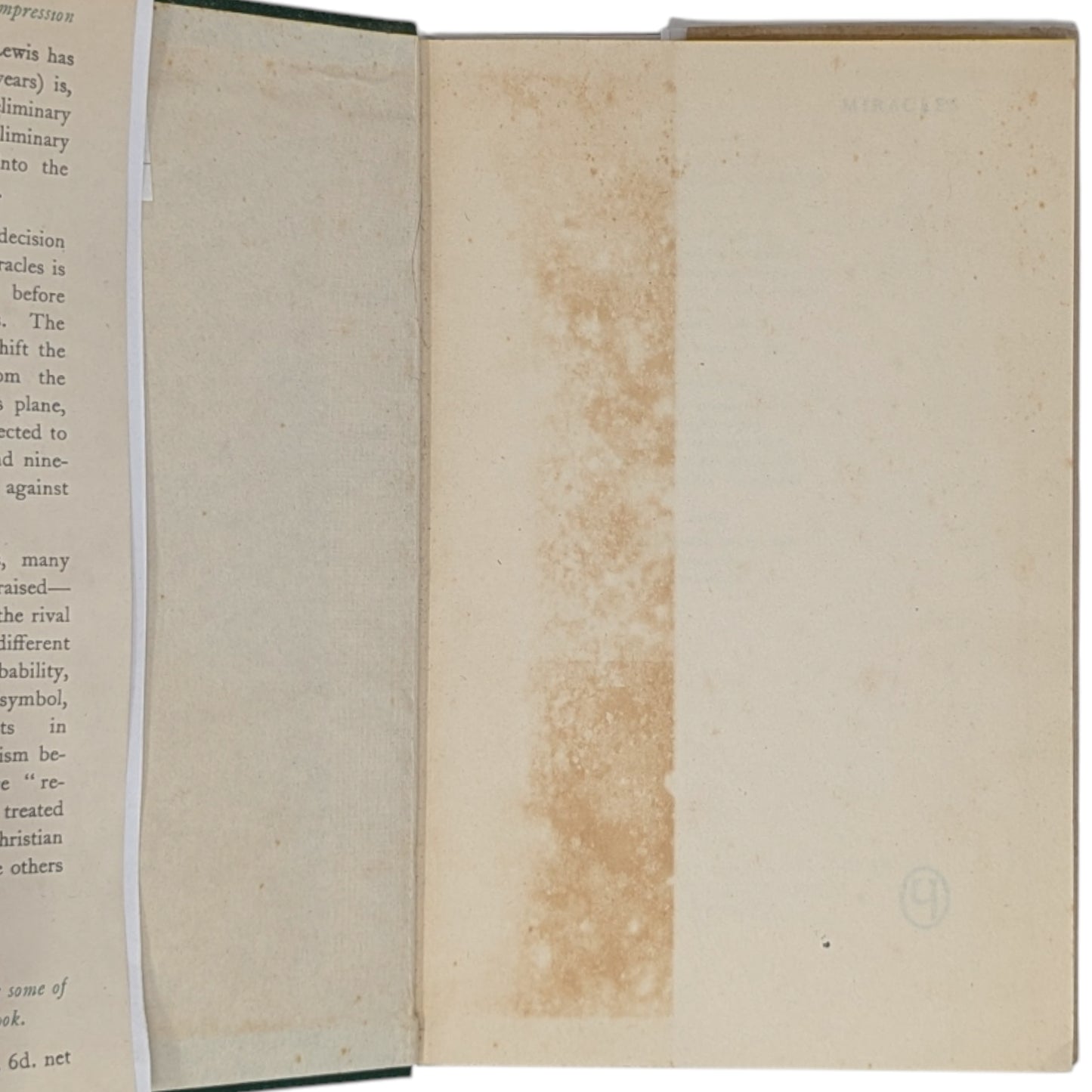 Miracles: A Preliminary Study