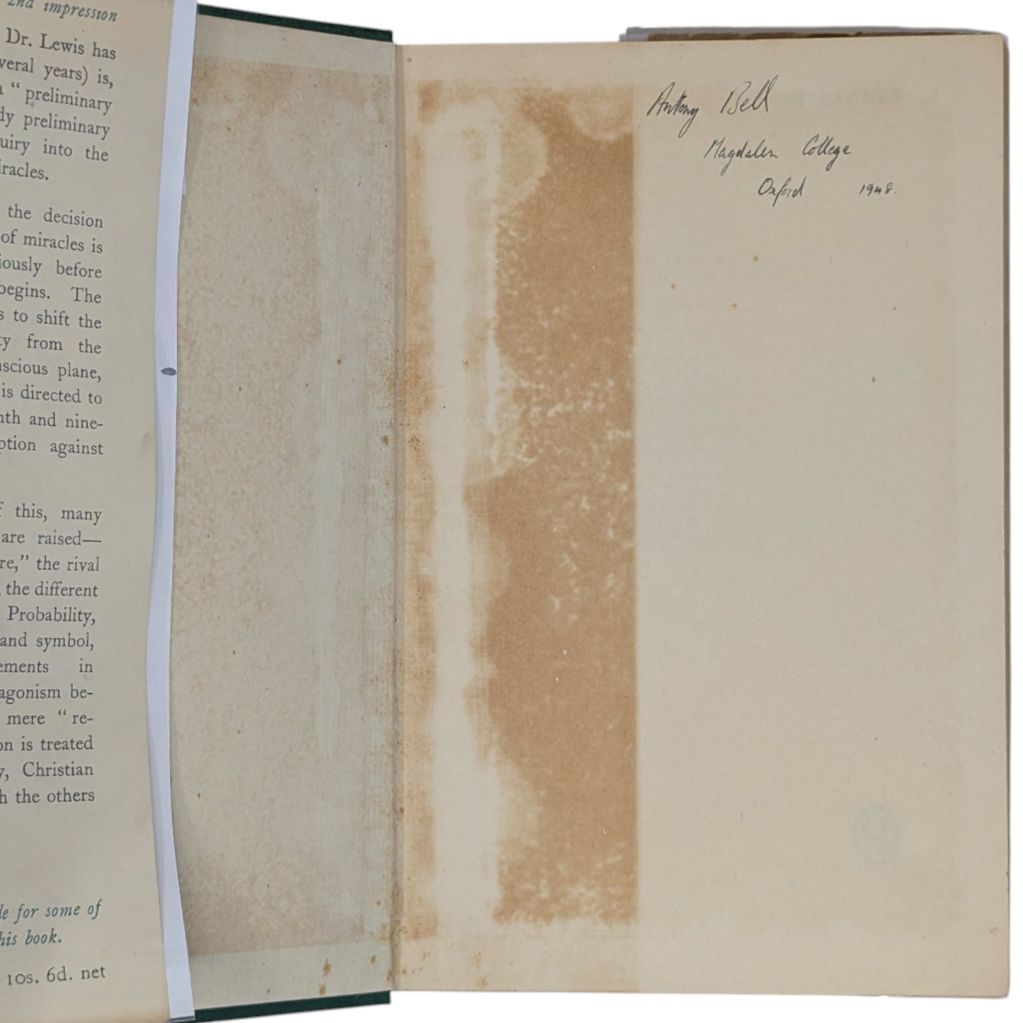 Miracles: A Preliminary Study