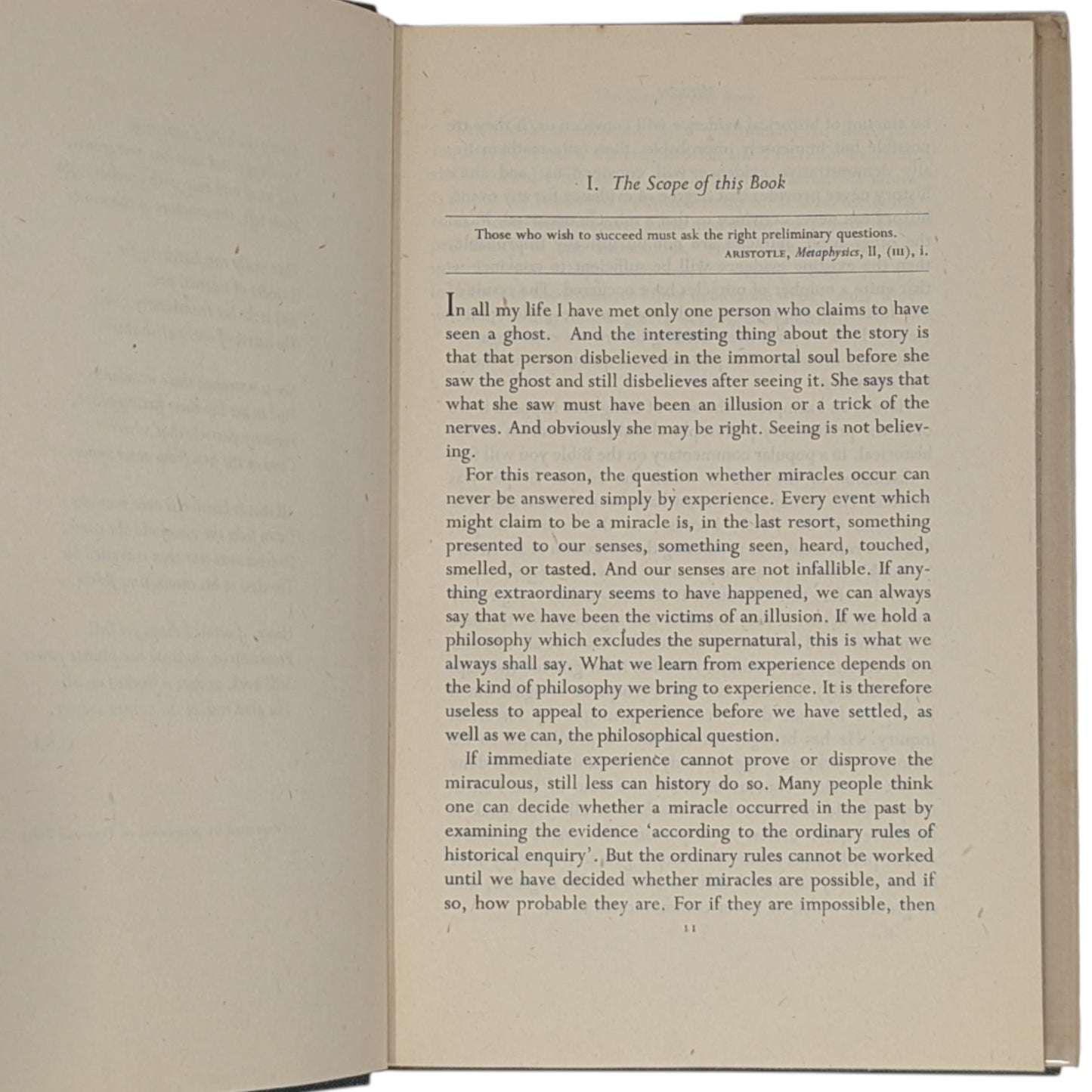 Miracles: A Preliminary Study