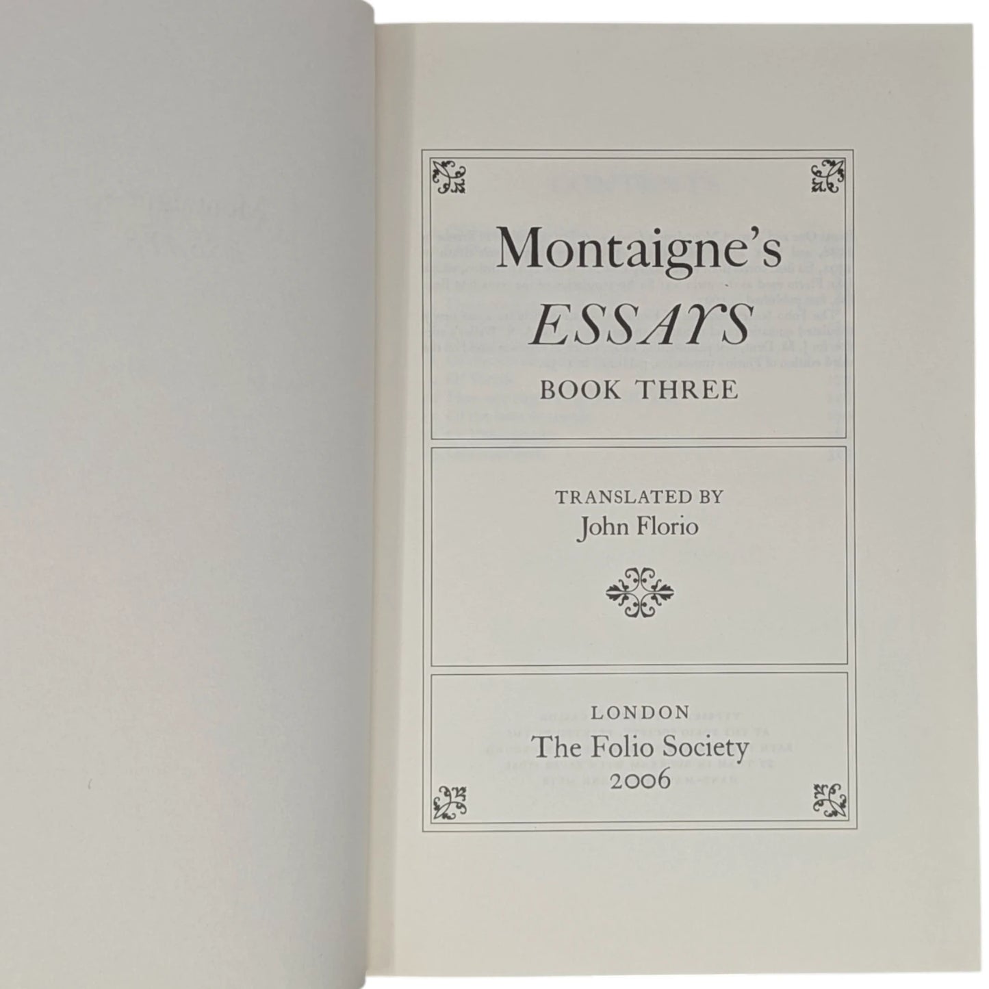 Montaigne’s Essays
