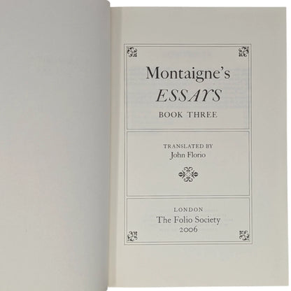 Montaigne’s Essays