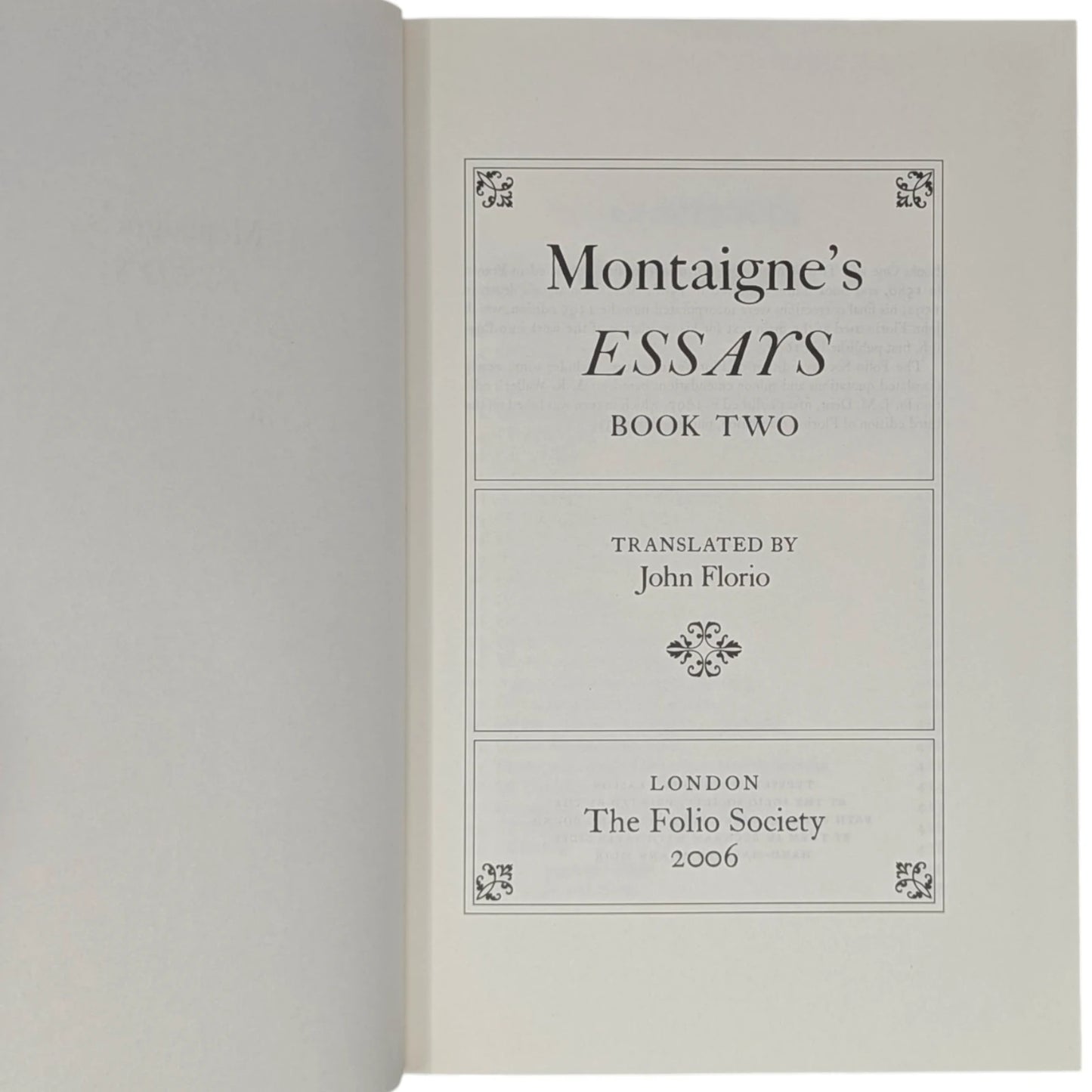 Montaigne’s Essays