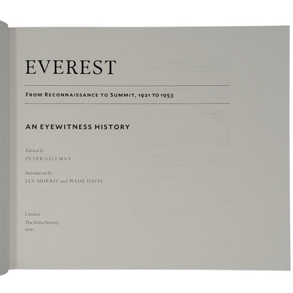 Everest from Reconnaissance to Summit: 1921 to 1953