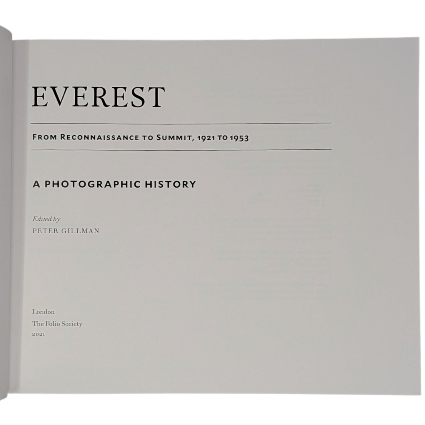 Everest from Reconnaissance to Summit: 1921 to 1953