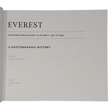 Everest from Reconnaissance to Summit: 1921 to 1953