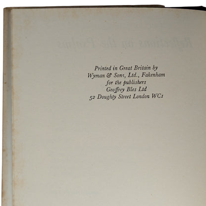Reflections on the Psalms