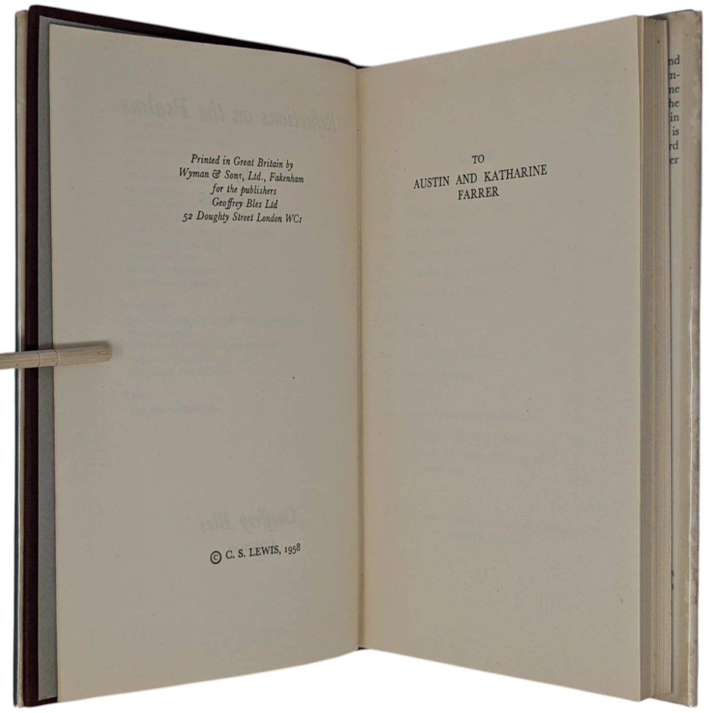 Reflections on the Psalms