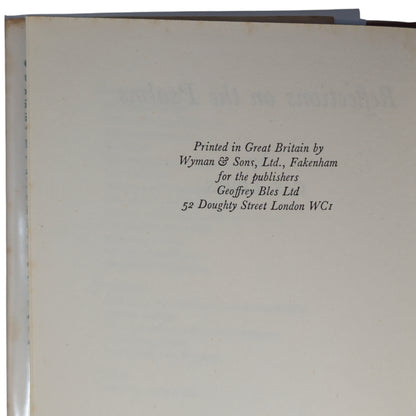 Reflections on the Psalms