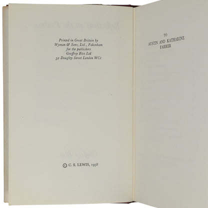 Reflections on the Psalms