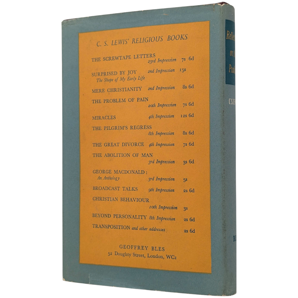 Reflections on the Psalms