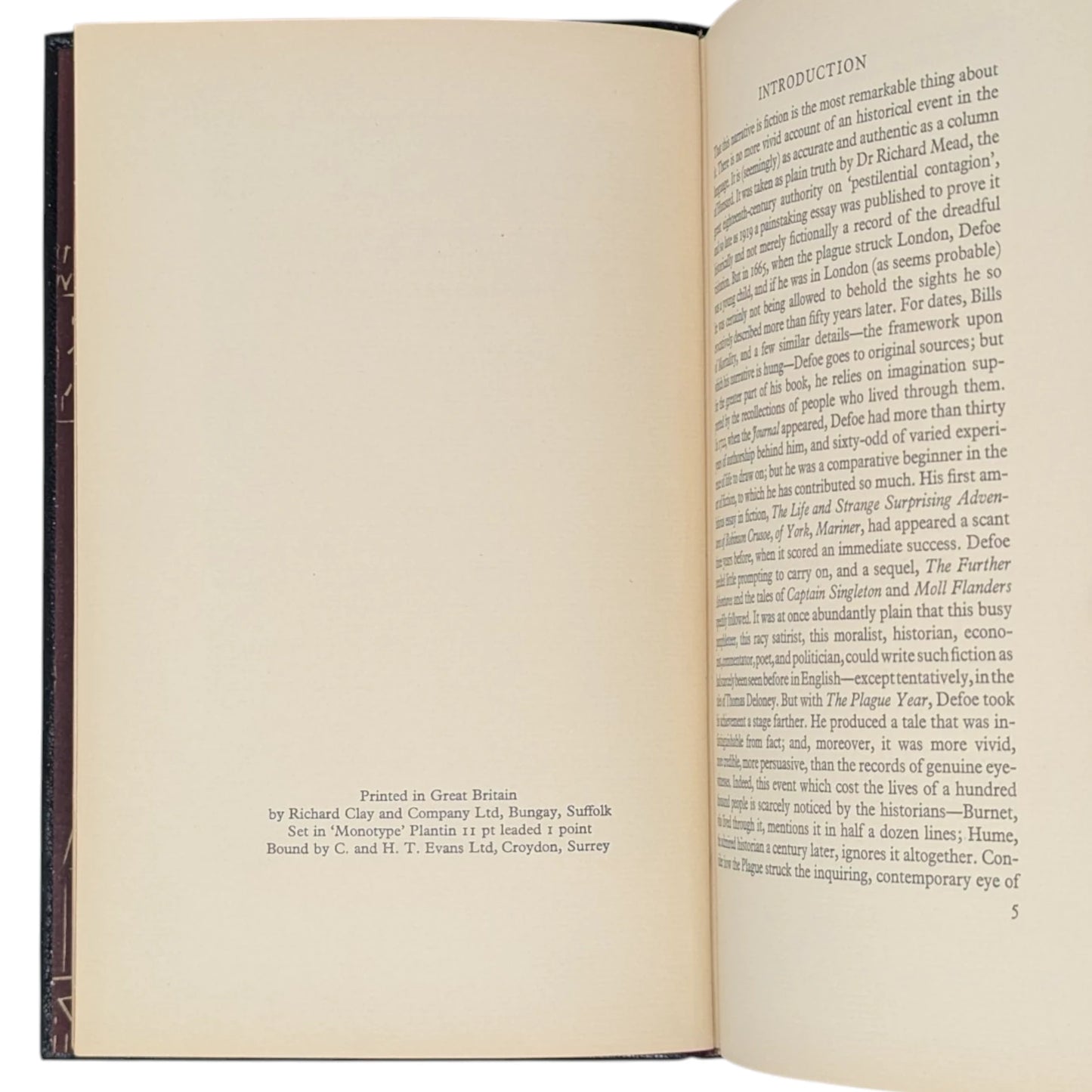 A Journal of the Plague Year (Limited Edition)