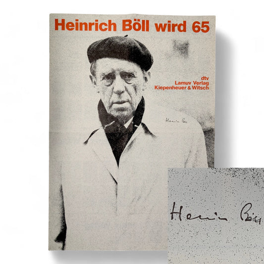 Signed Poster of Heinrich Boll