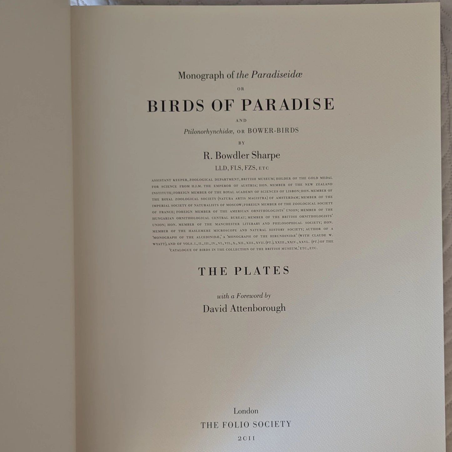 Sharpe’s Birds of Paradise