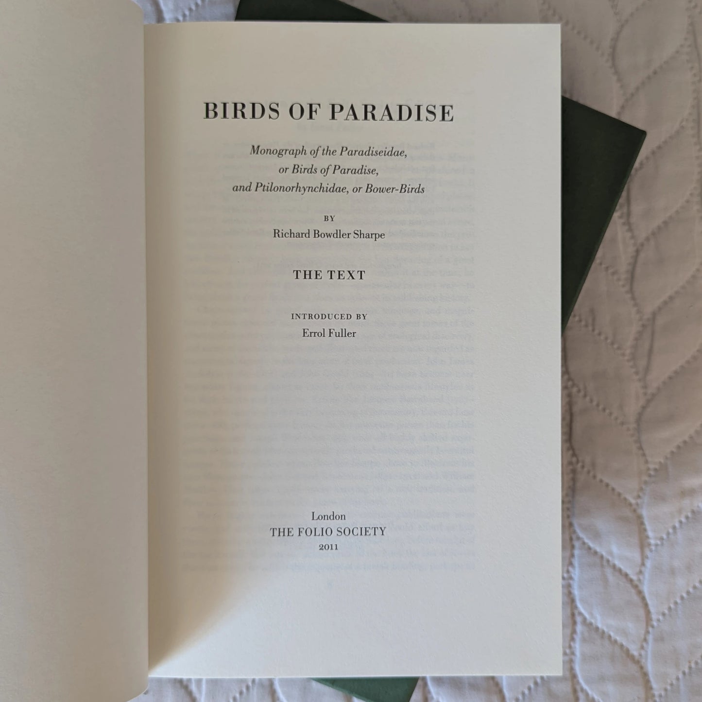 Sharpe’s Birds of Paradise