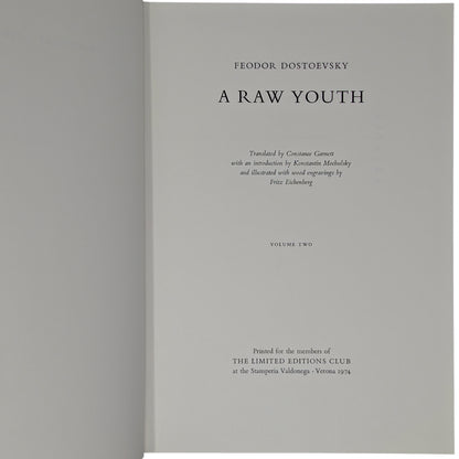 A Raw Youth (The Adolescent)