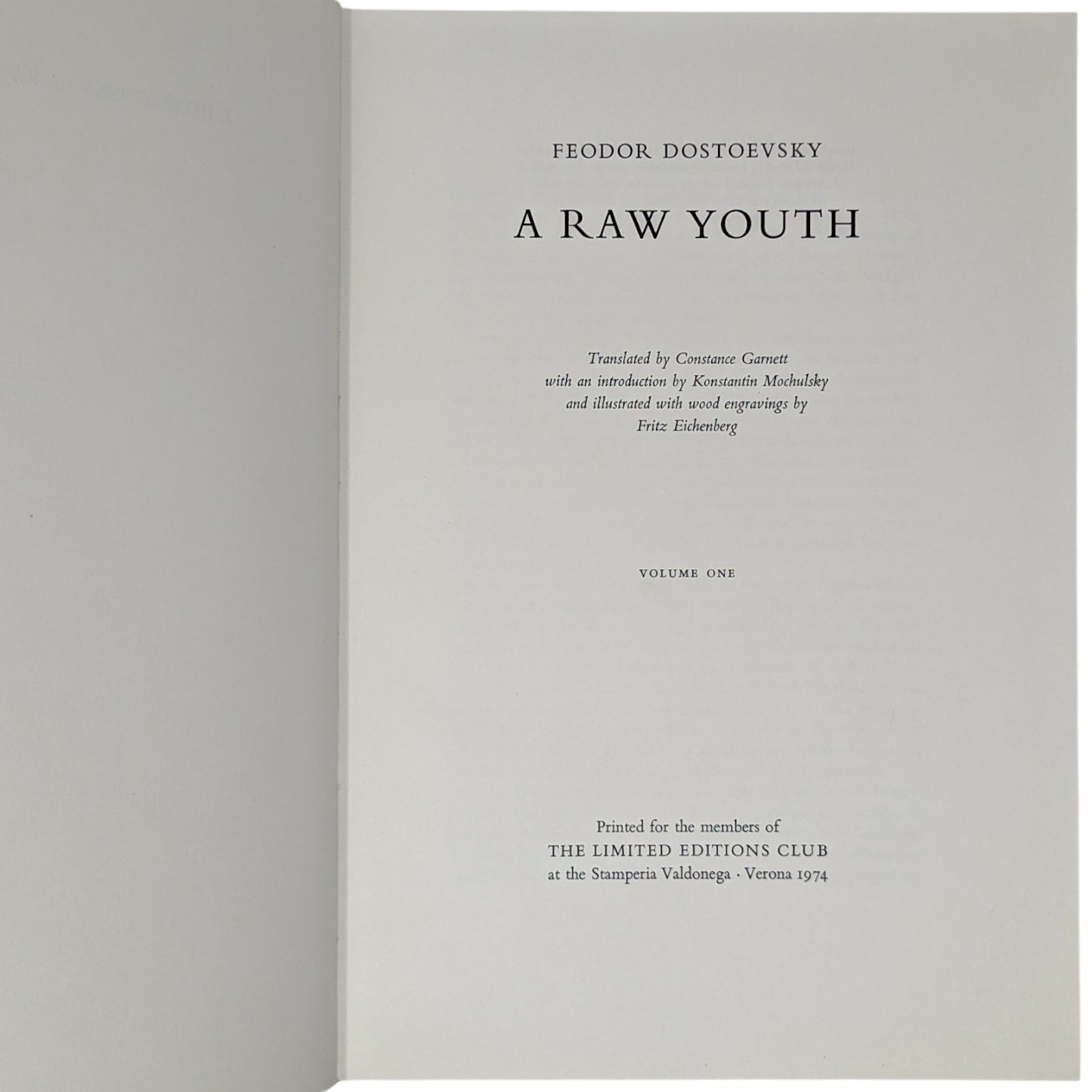 A Raw Youth (The Adolescent)